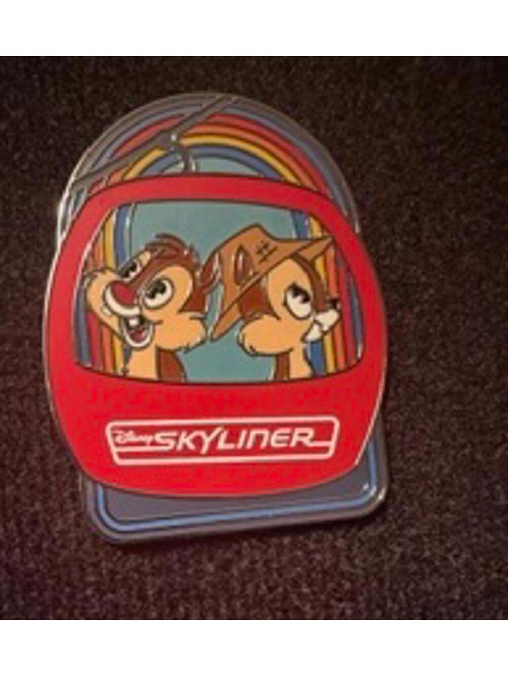 Disney Skyliner Chip and Dale Enamel Pin